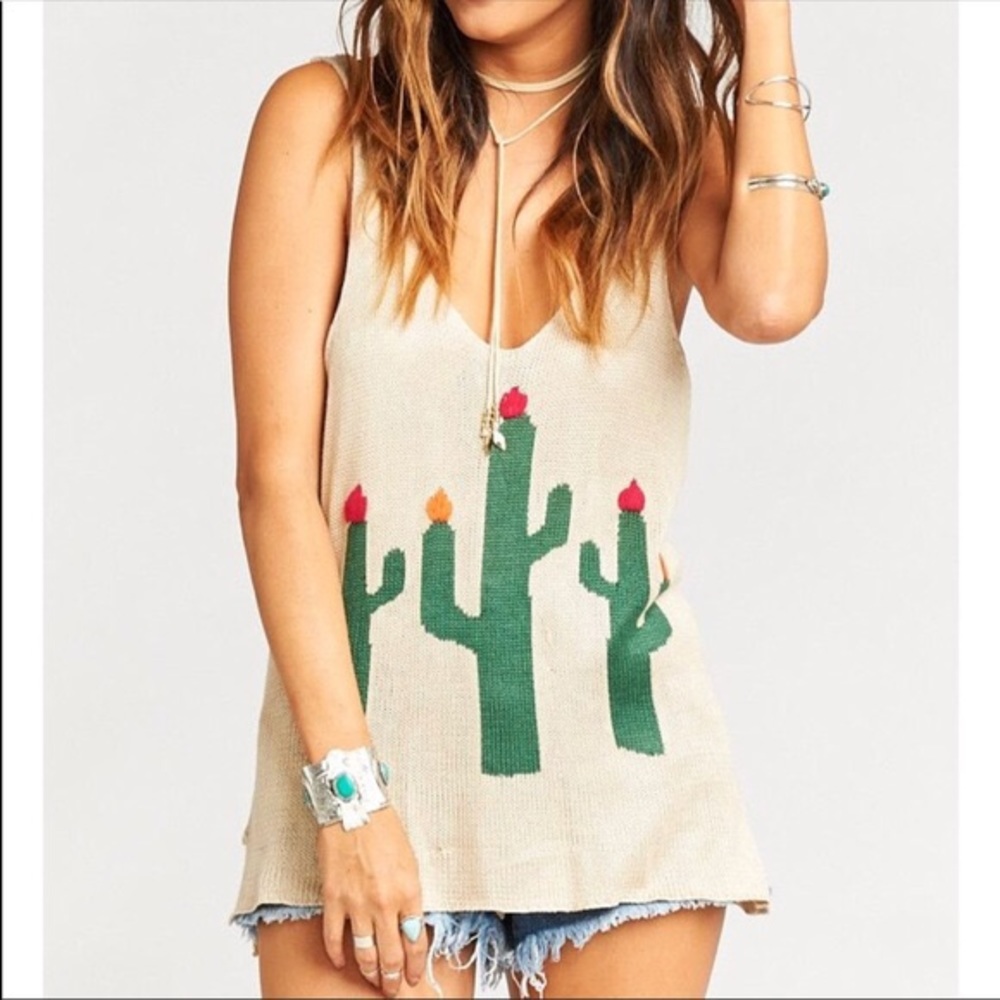Show me your mini Knit cactus scoop neck tank top